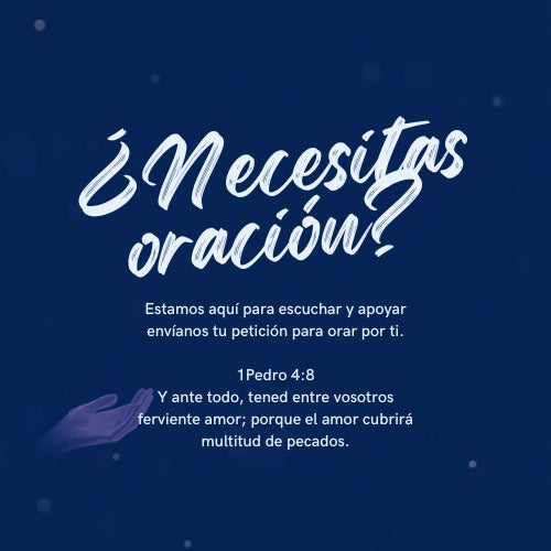 Envíanos tu petición queremos orar por ti